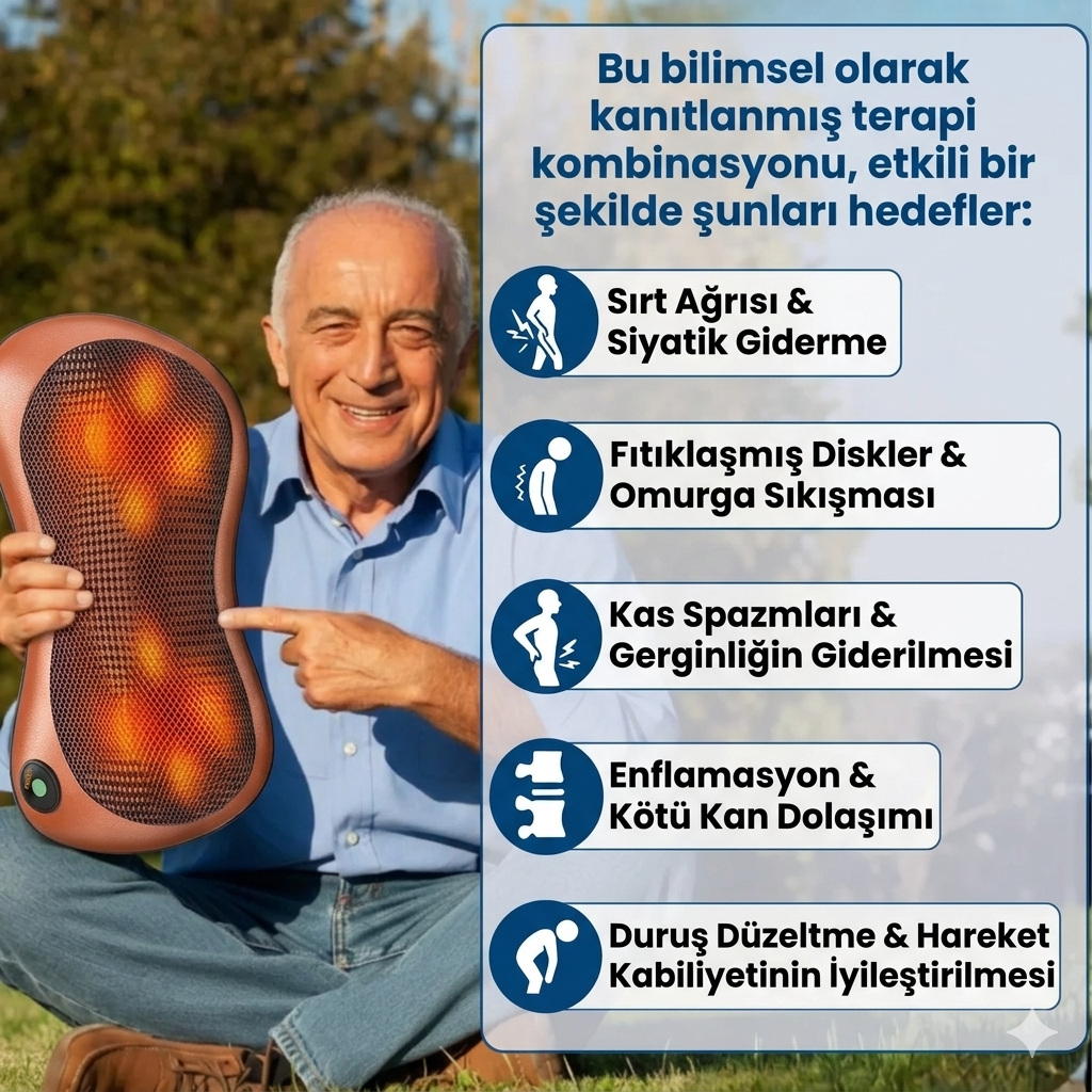 RelivoxTr - Çok Fonksiyonlu Masaj Yastığı