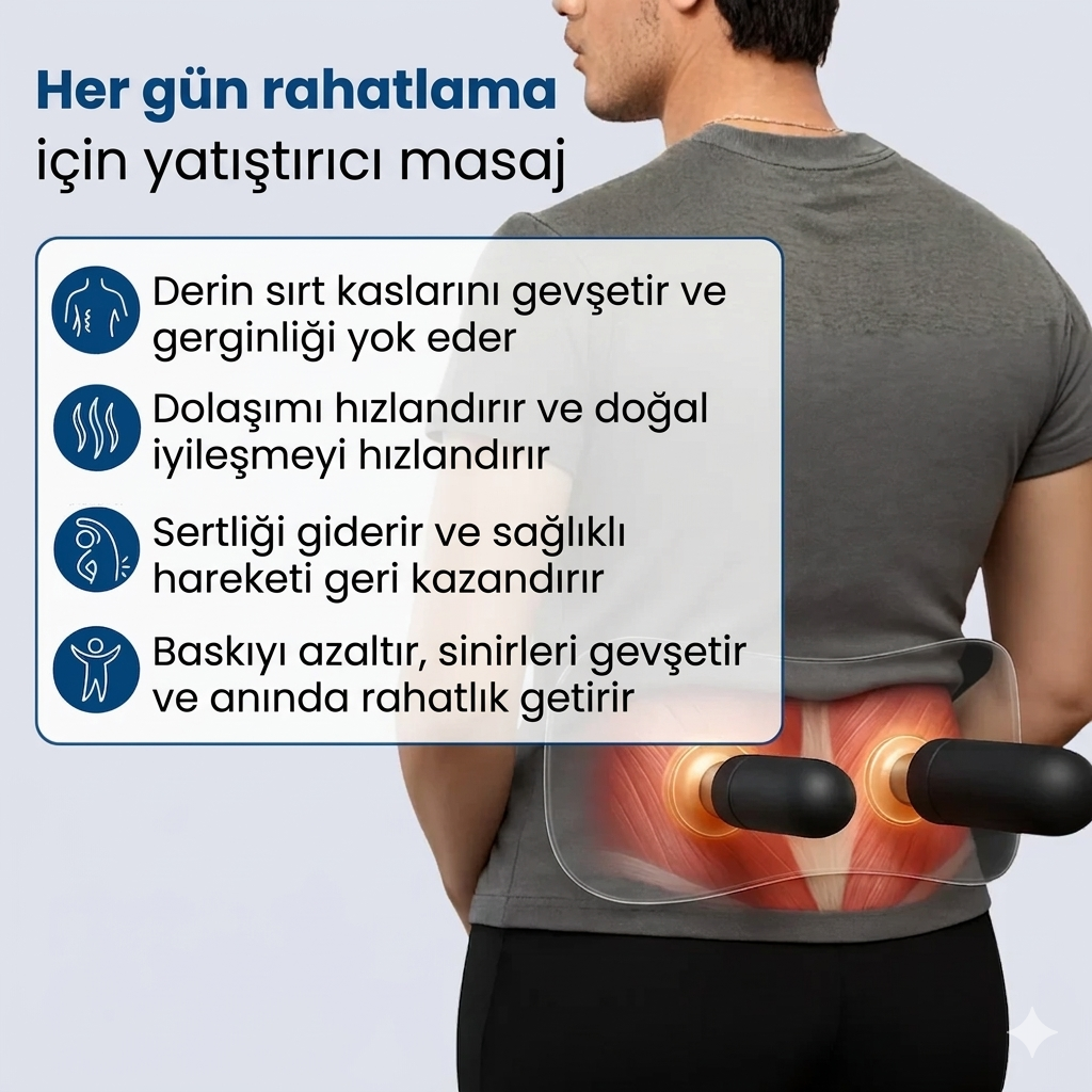 RelivoxTr - Çok Fonksiyonlu Masaj Yastığı