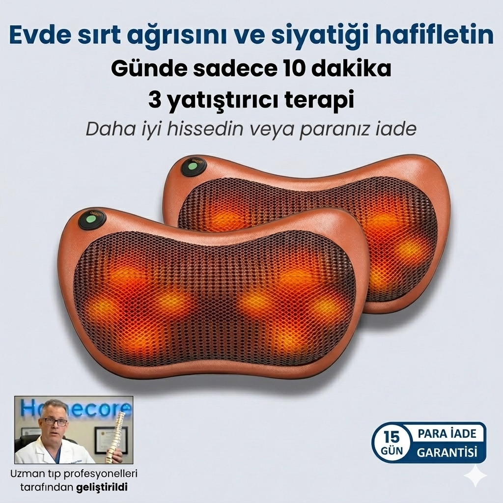 RelivoxTr - Çok Fonksiyonlu Masaj Yastığı
