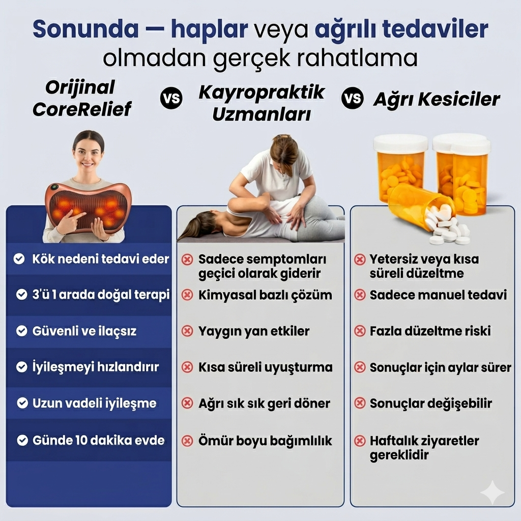 RelivoxTr - Çok Fonksiyonlu Masaj Yastığı